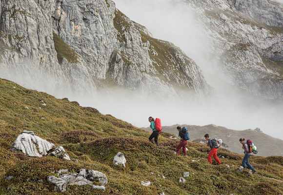 Zustieg zum Sulzfluh Klettersteig