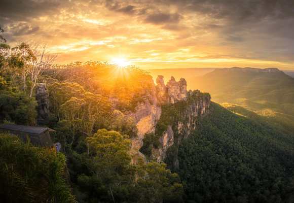 Die Three Sisters in der Great Dividing Range