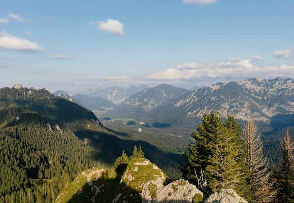 Blick über die Ammergauer Alpen
