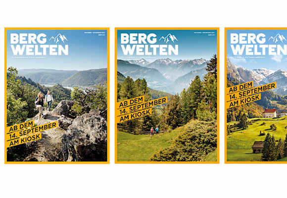Cover: Bergwelten Magazin (Herbst) – Österreich, Deutschland, Schweiz