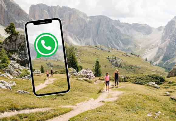 Bergwelten WhatsApp Kanal Südtirol Handy