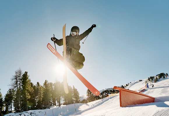 Im Snowpark am Kreischberg können sich Freestyler austoben.