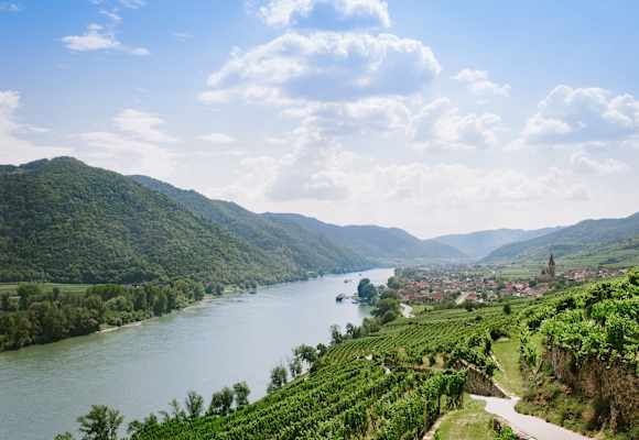 Blick auf die Donau in Niederösterreich
