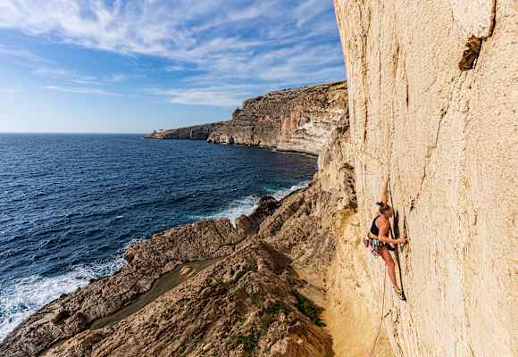 Klettern auf Gozo - die Symbiose von griffigem Fels und einer einzigartigen Kulisse