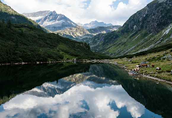 Schwarzsee in Salzburg im Nationalpark Hohe Tauern.