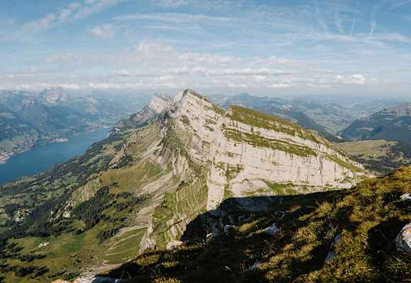 Der Walensee in der Nähe von Zürich.