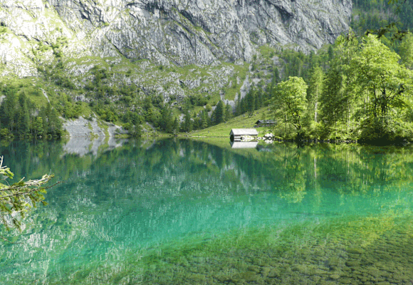 Fischunkelalm in den Berchtesgadener Alpen in Bayern