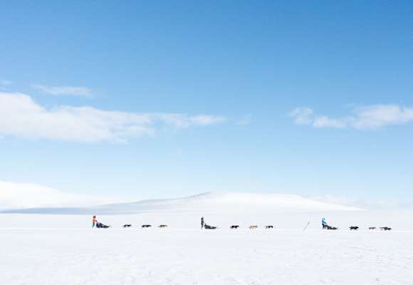  Fjällräven Polar: Mit dem Hundeschlitten unterwegs in der skandinavischen Tundra