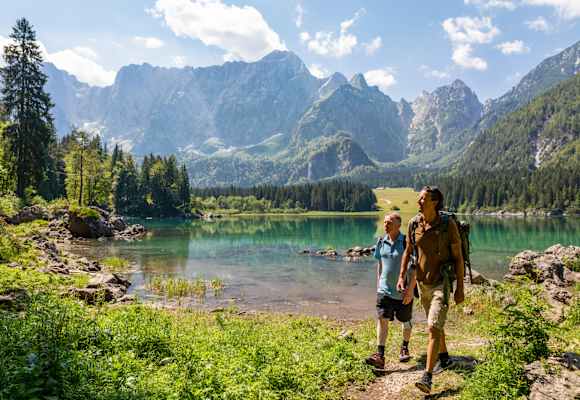 Der Obere Weißenfelser See (Lago di Fusine)