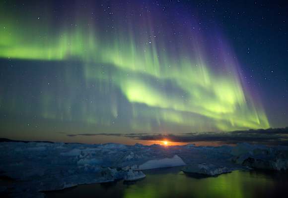 Polarlichter in Grönland
