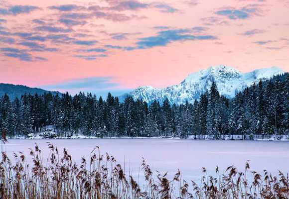 Bayern: Hintersee in Ramsau im Berchtesgadener Land