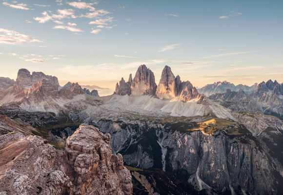 Die Drei Zinnen - das Wahrzeichen der der Sextner Dolomiten