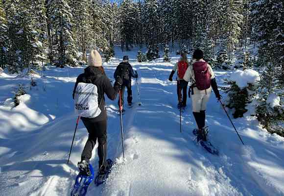 Eine Tour wie im Bilderbuch: Mit den Schneeschuhen durchs Hochmoor bei Wallgau