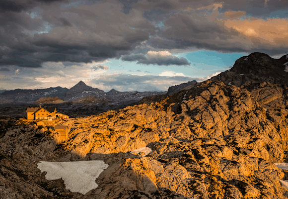Ingolstädter Haus in den Berchtesgadener Alpen in Salzburg