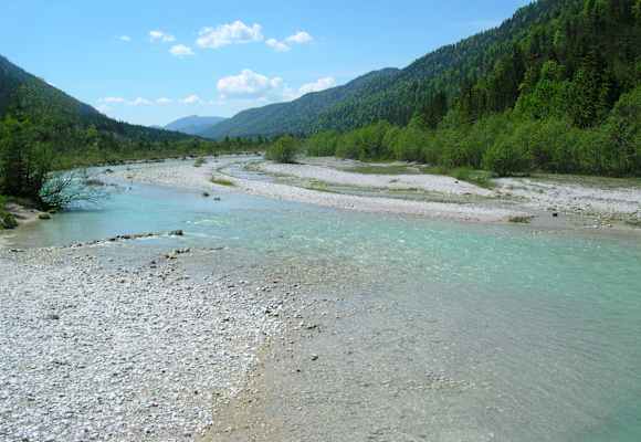 Die Isar im Bereich Wallgau-Krün bis Vorderiß