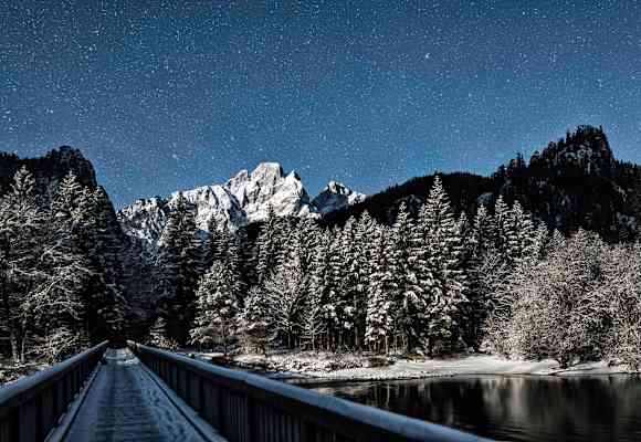 Steiermark: Am Johnsbachsteg im Nationalpark Gesäuse