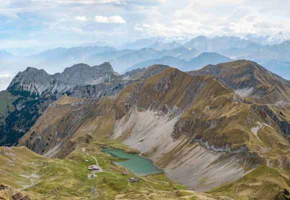 Der Eissee unterhalb des Brienzer Rothorns in der Schrattenfluh