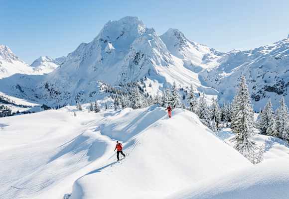 Traumhafte Winterlandschaft im Großen Walsertal