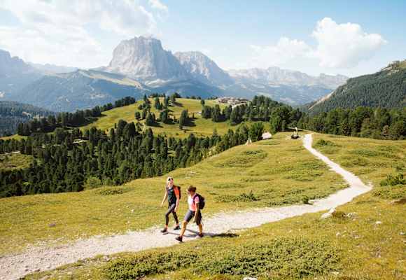 Blick auf den Langkofel