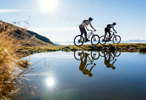 Mountainbiker finden in Graubünden anspruchsvolles Terrain und eine fast endlose Auswahl an Trails.
