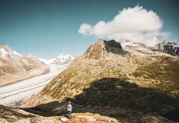 UNESCO - Weltnaturerbe: der Große Aletschgletscher im Wallis