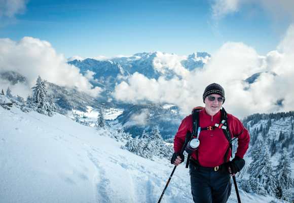 Auf dem Weg zum Dürrnbachhorn (1.763 m) in den Chiemgauer Alpen
