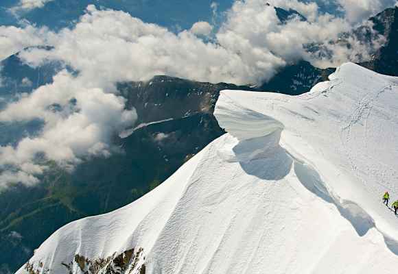 Seilschaft am Mont Blanc de Courmayeur