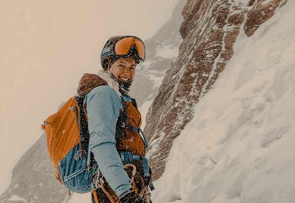 Freeriderin Stefanie Noppinger lebt für Pulverschneetage und die Berge