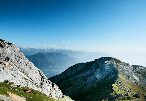 Wandern am Aussichtsberg Pilatus bei Luzern