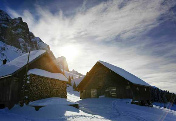 Winterlandschaft rund um die Schwägalp in den Appenzeller Alpen
