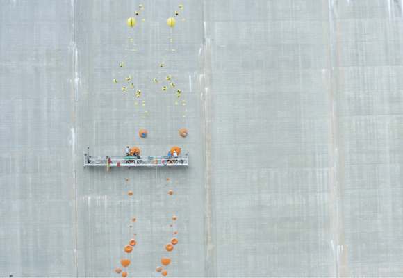 Die zwei identischen Routen beim Red Bull Dual Ascent