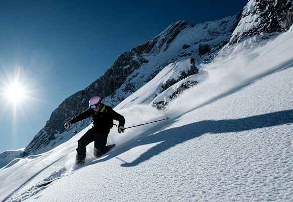 Telemarken durch den Pulverschnee