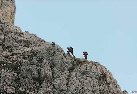Sportlicher Klettersteig: Via Ferrata della Piramida