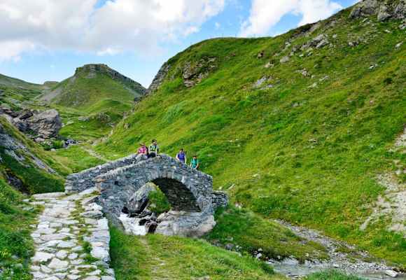 Auf der ViaSett in Richtung Septimerpass