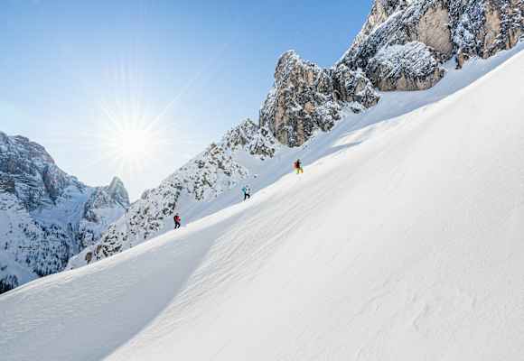 Eine Skitour hoch über Innichen