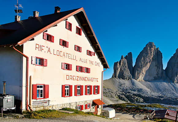 Die Dreizinnenhütte in Südtirol