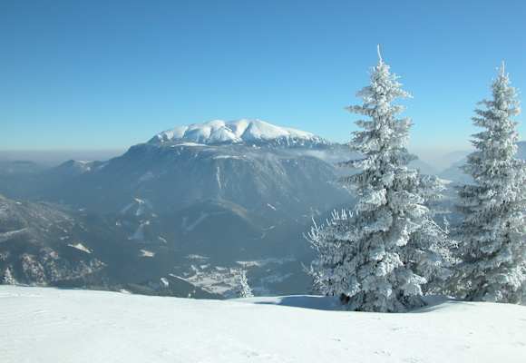 Ausblick an klaren Wintertagen
