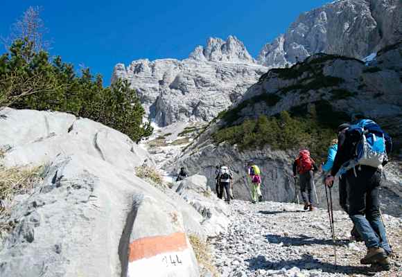 Zustieg zum Rifugio Lambertenghi Romanin