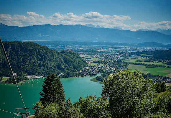 Blick von der Gerlitzen auf den Ossiacher See