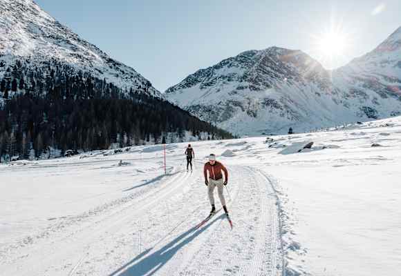 Langlaufstrecke zur Lazinser Alm