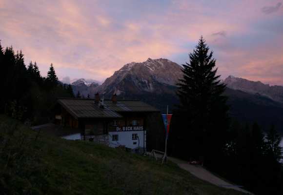 Früher Morgen am Dr. Hugo Beck Haus