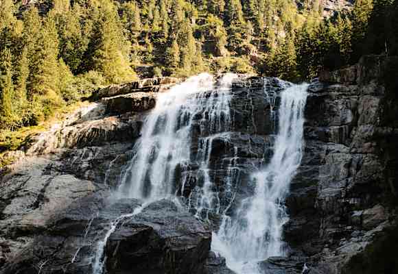 Der Grawa Wasserfall oberhalb der Grawa Alm