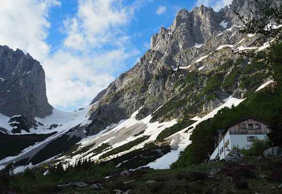 Kurz vor der Gaudeamushütte