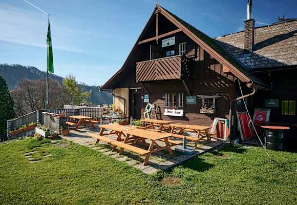 Die Grünburger Hütte auf 1.080 m