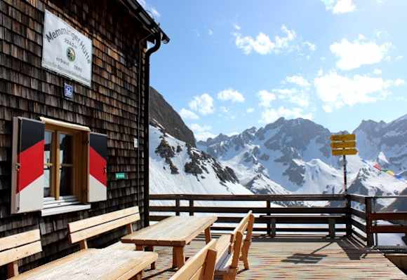 Memminger Hütte - Terrasse