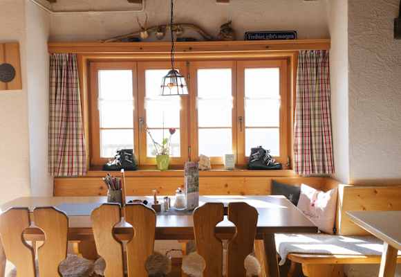Die Stube der Mittenwalder Hütte