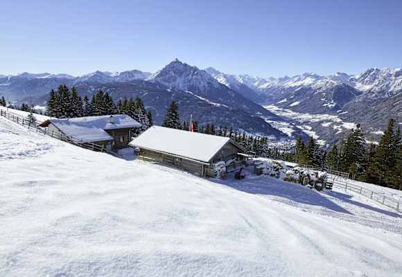 Die Patscher Alm im Winter