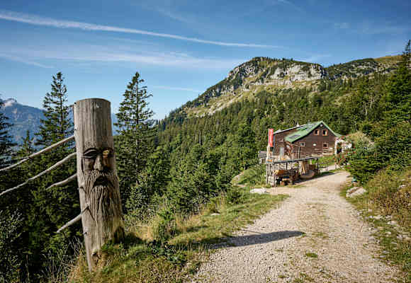 Die Steyrerhütte auf 1.400 m Höhe
