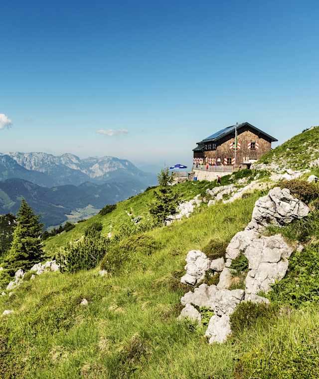 Die Gmundner Hütte in den Oberösterreichischen Voralpen (Österreich)
