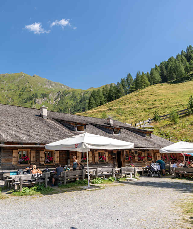 Die Kreealm-Bichlalm liegt in den Radstädter Tauern.